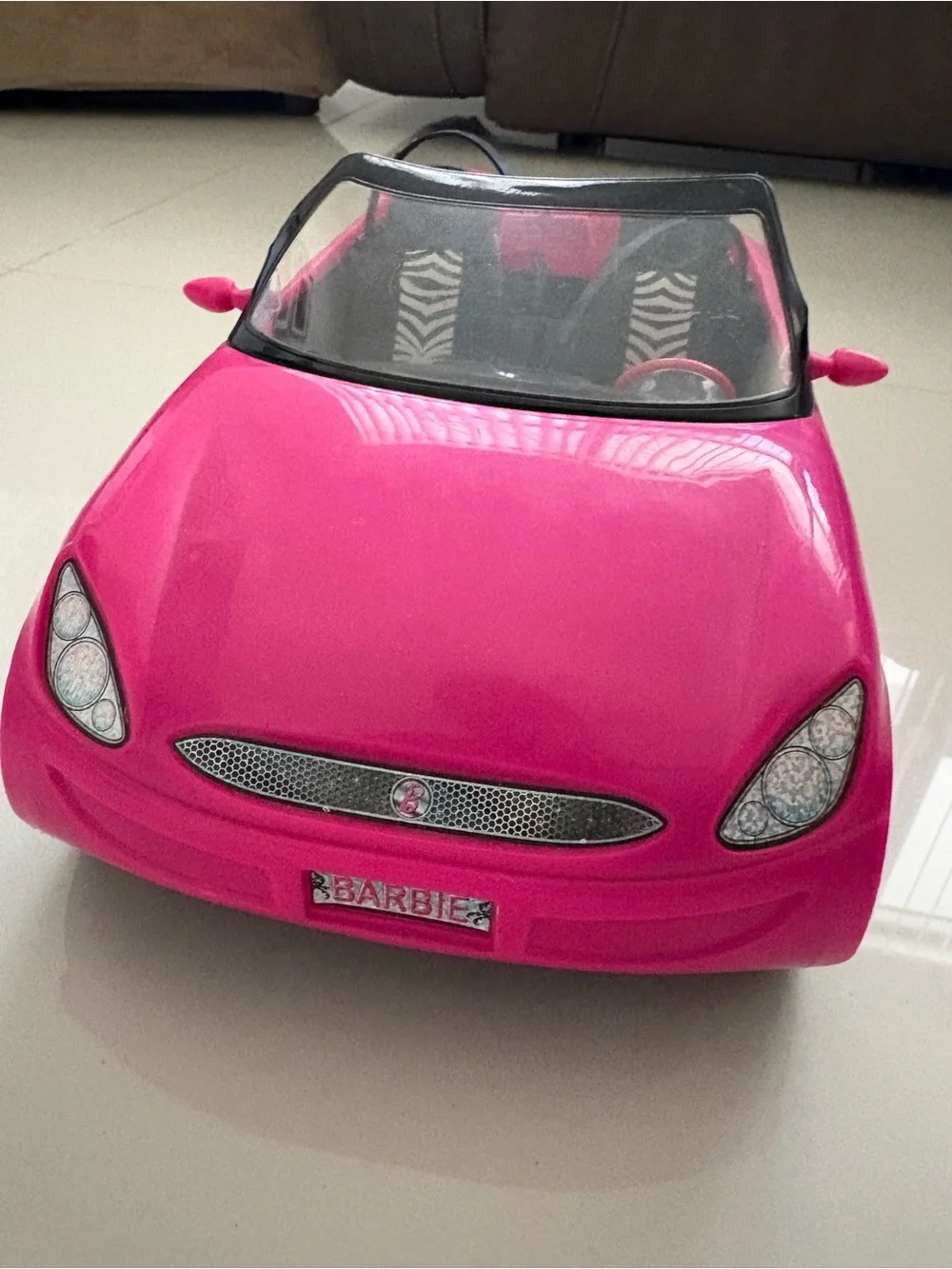 BARBIE Pink Convertible Toy Car Early 2000s